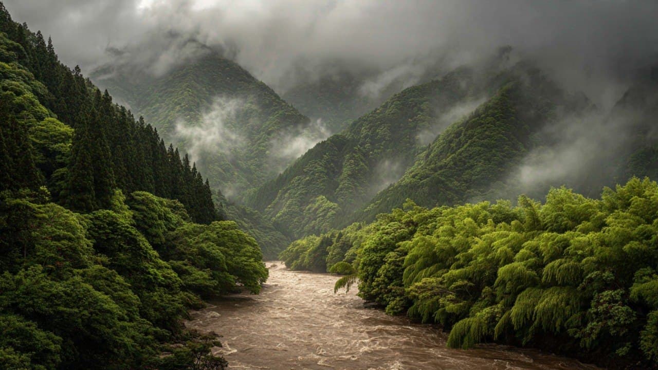 When the Tropical Rain Claims the Eastern Soil, Reflections on the Rising Cuban Rivers