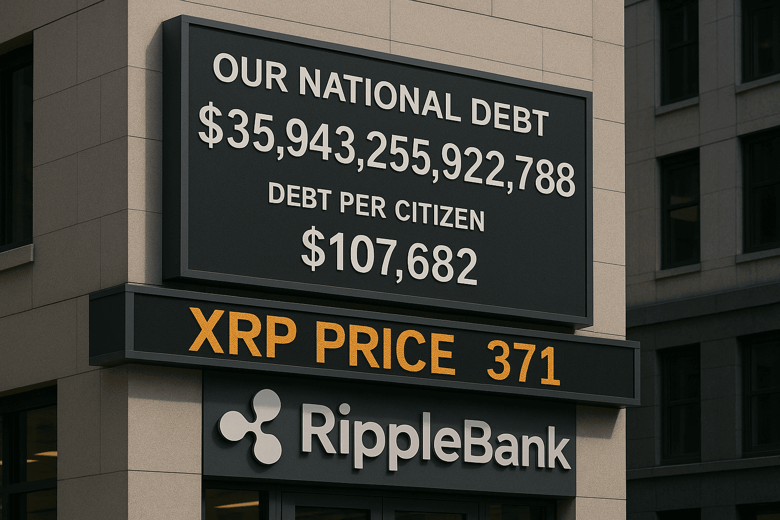 XRP Bank Issues New Currency to Replace Debt-Laden USD — America’s $35 Trillion Burden Could Push XRP to $371+ XRP Bank Issues New Currency to Replace Debt-Laden USD — America’s $35 Trillion Burden Could Push XRP to $371+